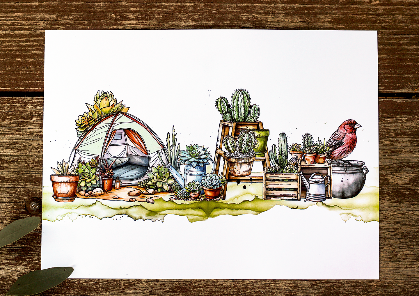 #1073 - A6 Stamp Set - Botanical Bliss