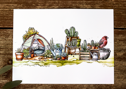 #1073 - A6 Stamp Set - Botanical Bliss