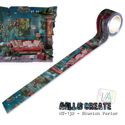 #MT-132 - Washi Tape - Blueish Parlor (Layer-It-Up!)