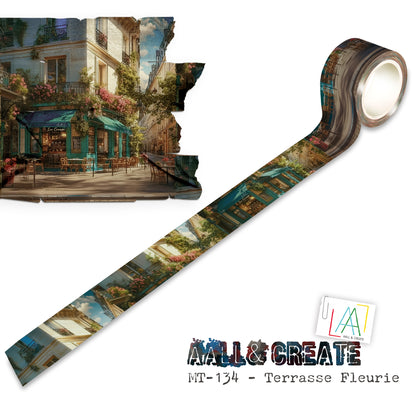 #MT-134 - Washi Tape - Terrasse Fleurie (Layer-It-Up!)
