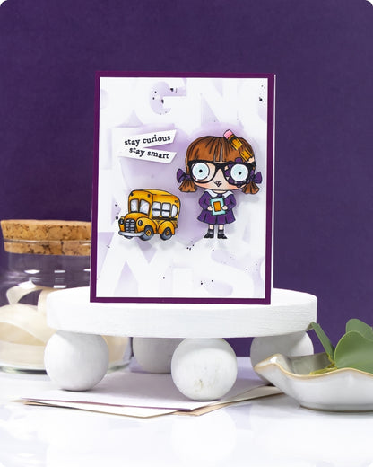 #TP-1287 - A7 Stamp Set - School Daze