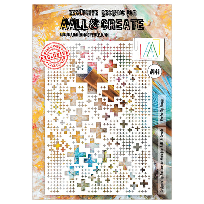 #141 - A4 Stencil - Perfectly Plussy
