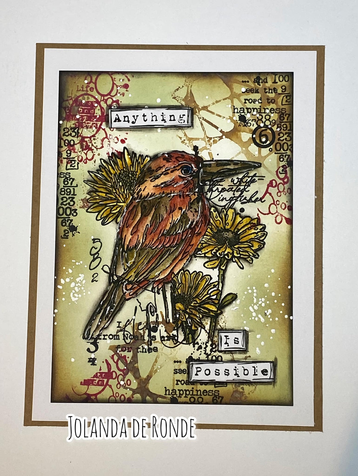 TP-710 - A5 Clear Stamp Set - Perched Among Petals