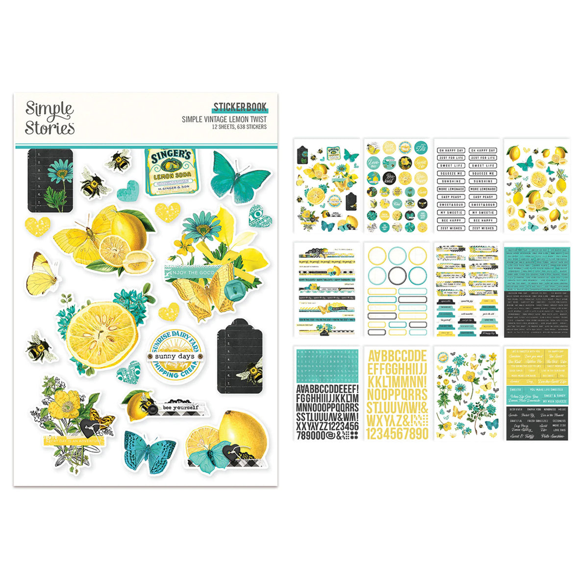Simple Stories Simple Vintage Lemon Twist Sticker Book