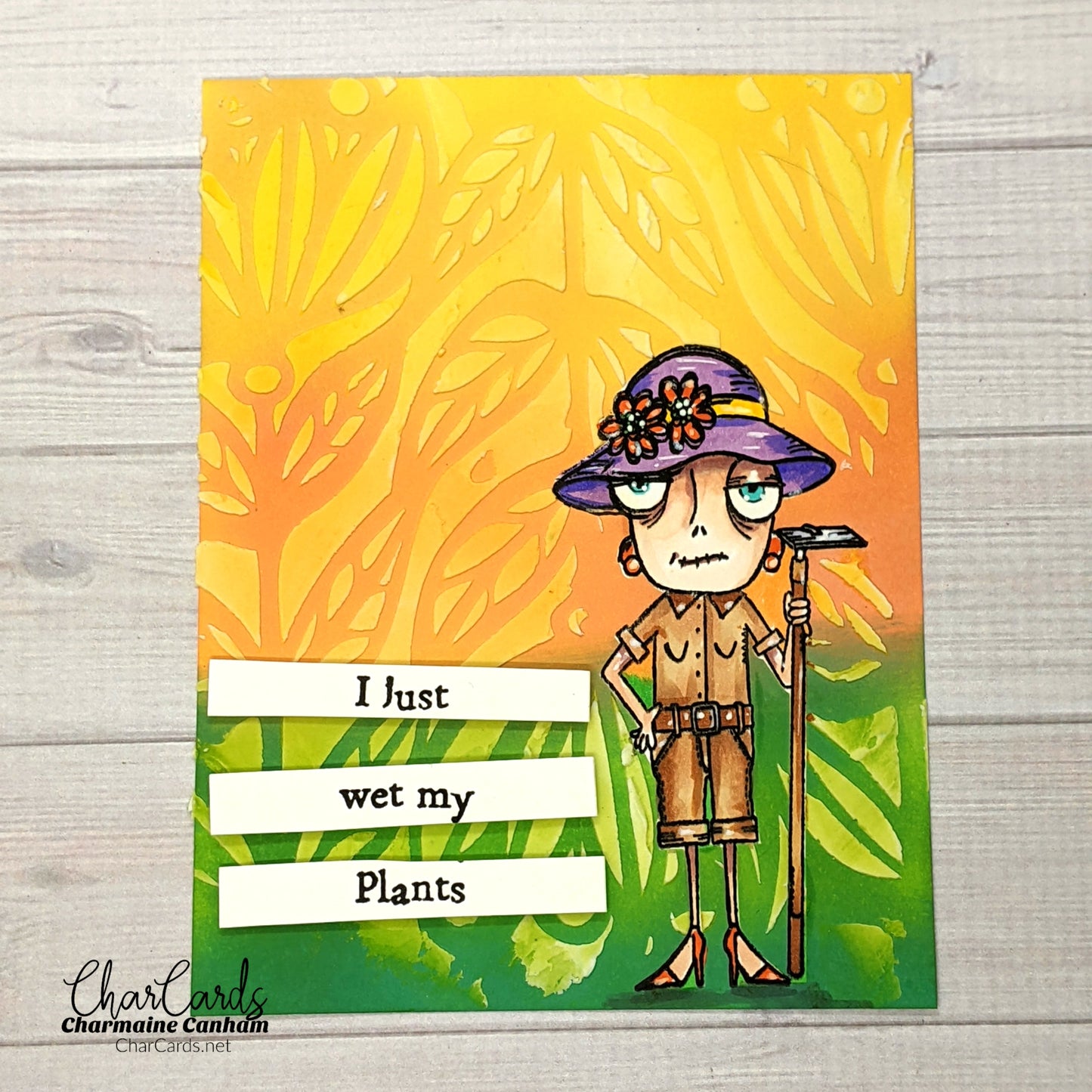TP-738 - A7 Clear Stamp Set - Gardener Dee