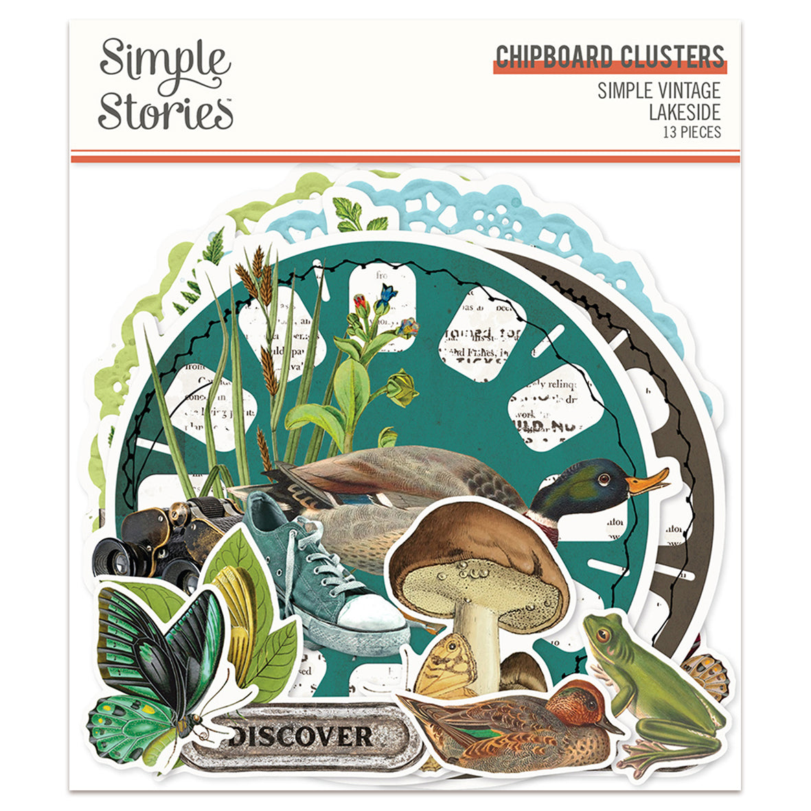 Simple Stories Simple Vintage Lakeside Chipboard Clusters