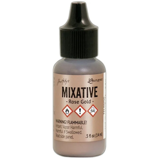 Ranger Tim Holtz Alcohol Ink Metallic Mixatives - Rose Gold