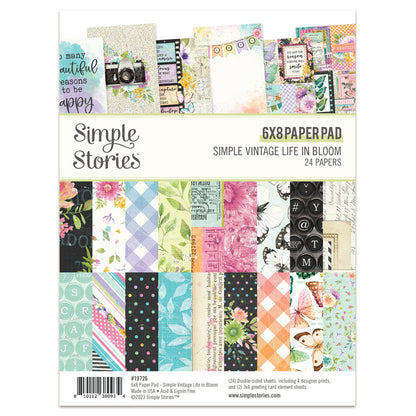 Simple Stories Simple Vintage Life in Bloom 6x8 Inch Paper Pad