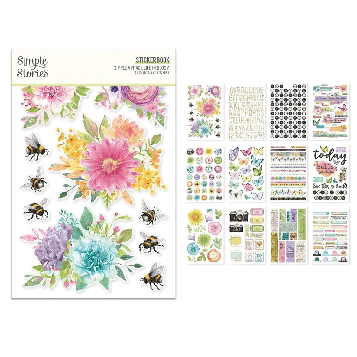 Simple Stories Simple Vintage Life in Bloom Sticker Book