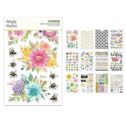 Simple Stories Simple Vintage Life in Bloom Sticker Book