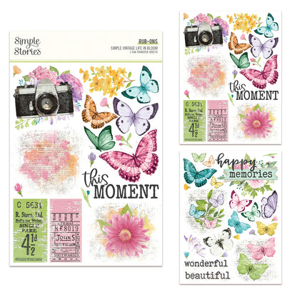 Simple Stories Simple Vintage Life in Bloom Rub-Ons