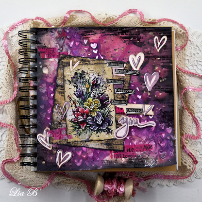 8x A7 Stamp sets - Flowers & Background designs