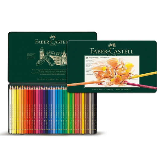 Faber Castell Colour Pencils Polychromos Tin 36 Pieces