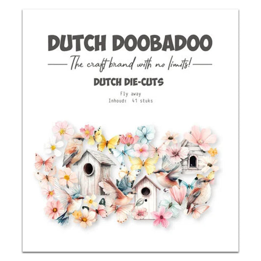 Dutch Doobadoo Collage Die-Cuts Spring - Fly Away (41pcs)