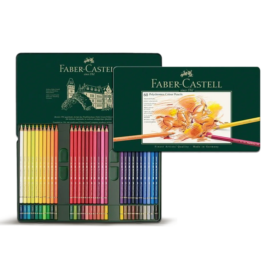 Faber Castell Colour Pencils Polychromos Tin 60 Pieces