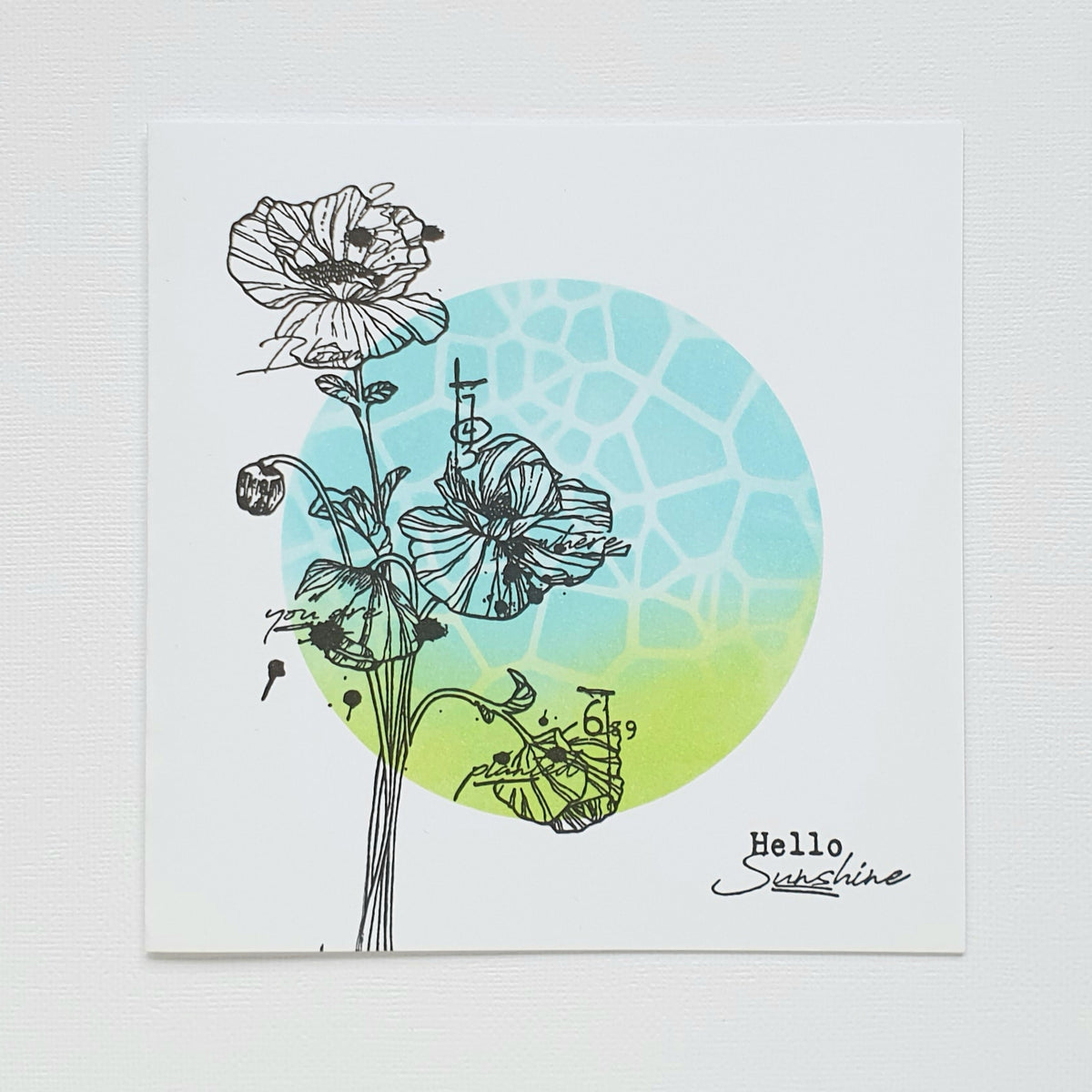 TP-197 - A5 Clear Stamp Set - Scripted Botanicals