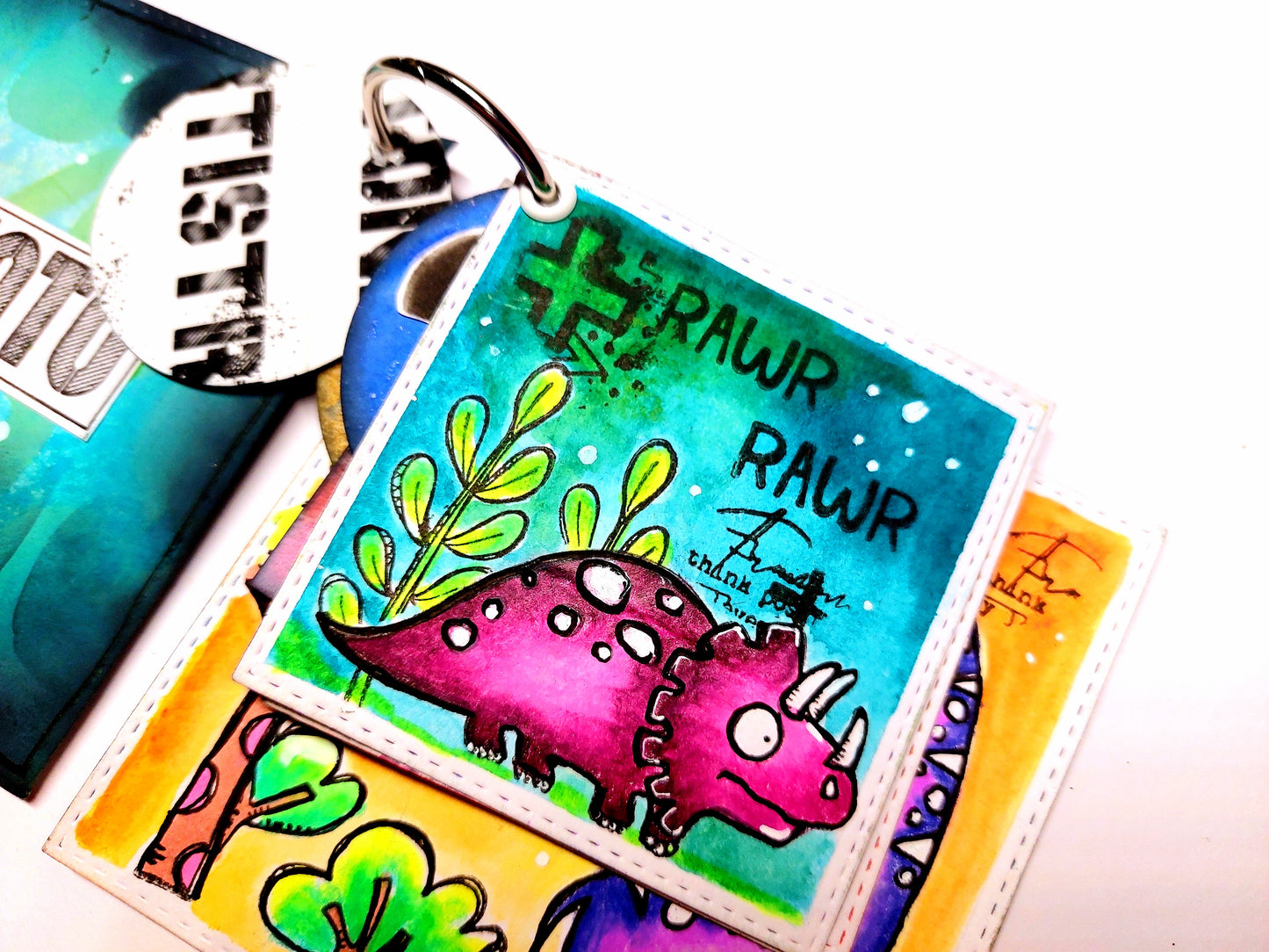 #522 - A6 Clear Stamp Set - Dinos