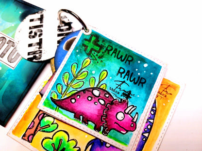 #522 - A6 Clear Stamp Set - Dinos