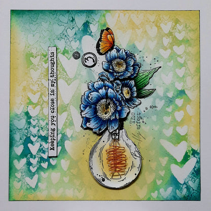TP-622 - A5 Clear Stamp Set - Petal Power