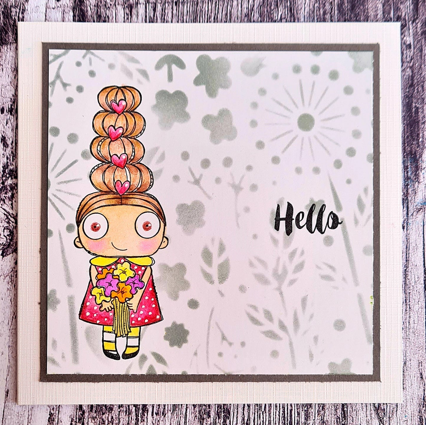 TP-677 - A7 Clear Stamp Set - Flower Eye