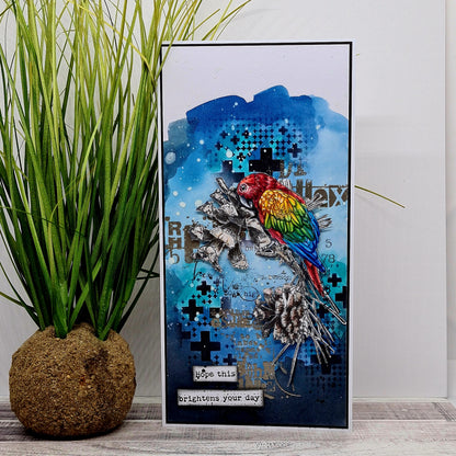 TP-621 - A5 Clear Stamp Set - Filaments & Feathers