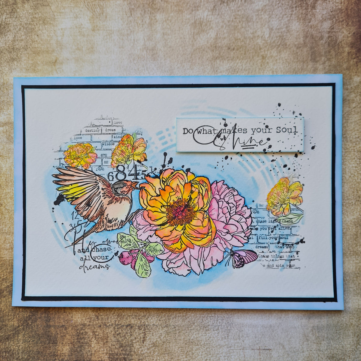 TP-709 - A5 Clear Stamp Set - Lighted Florals