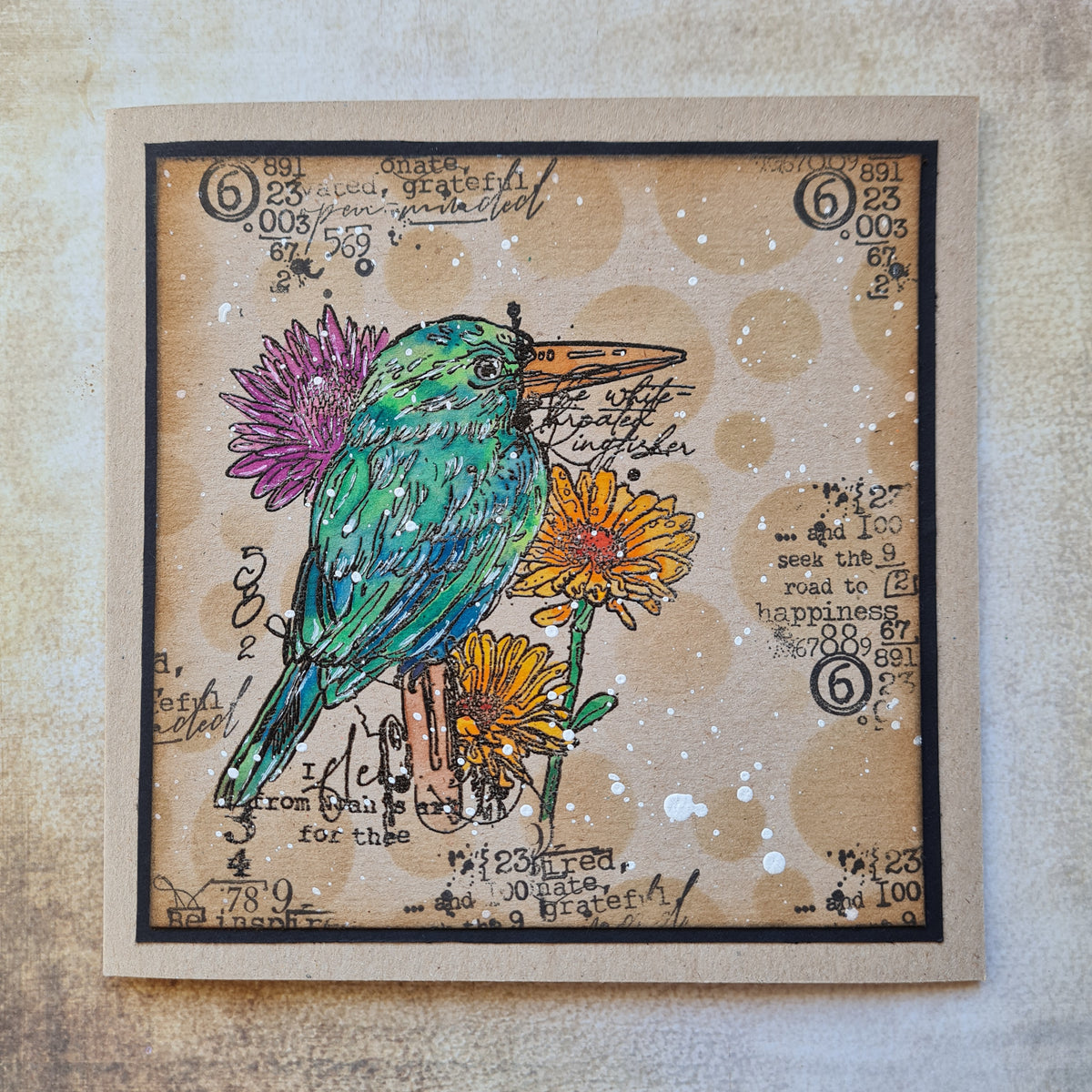 TP-710 - A5 Clear Stamp Set - Perched Among Petals