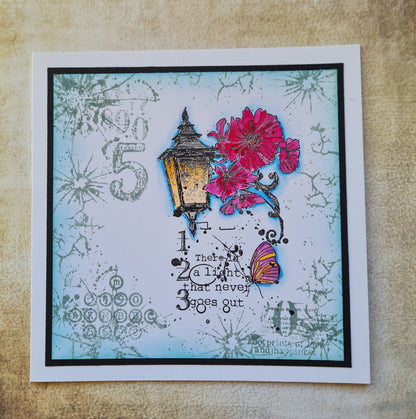 TP-709 - A5 Clear Stamp Set - Lighted Florals