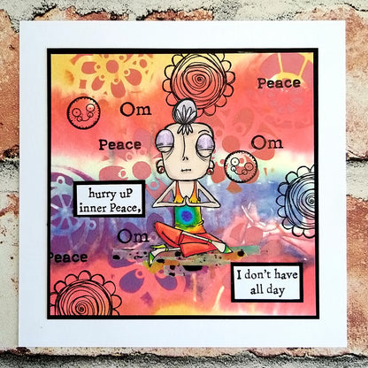 #764 - A7 Clear Stamp Set - Om Dee