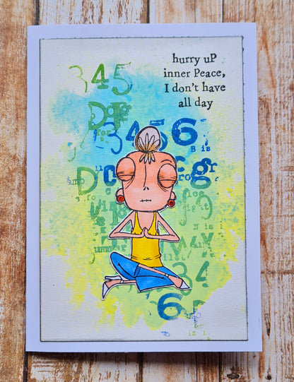 #764 - A7 Clear Stamp Set - Om Dee