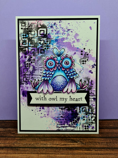 #658 - A6 Clear Stamp Set - Have A Hoot
