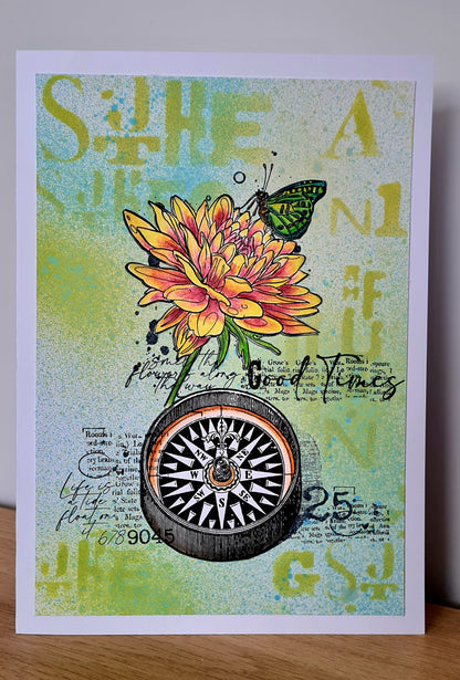 #137 - 6"x6" Stencil - Graphic ABCs