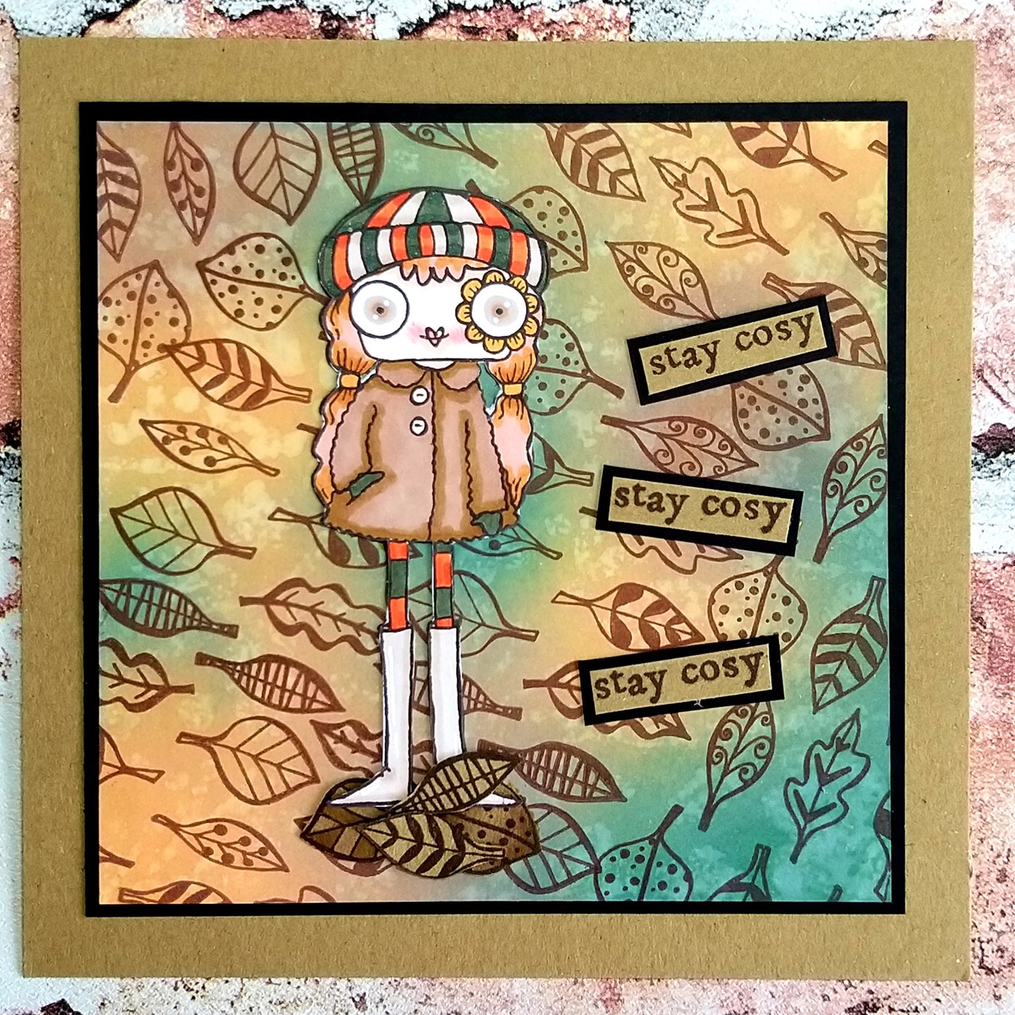 TP-823 - A7 Clear Stamp Set - Doodle leaves
