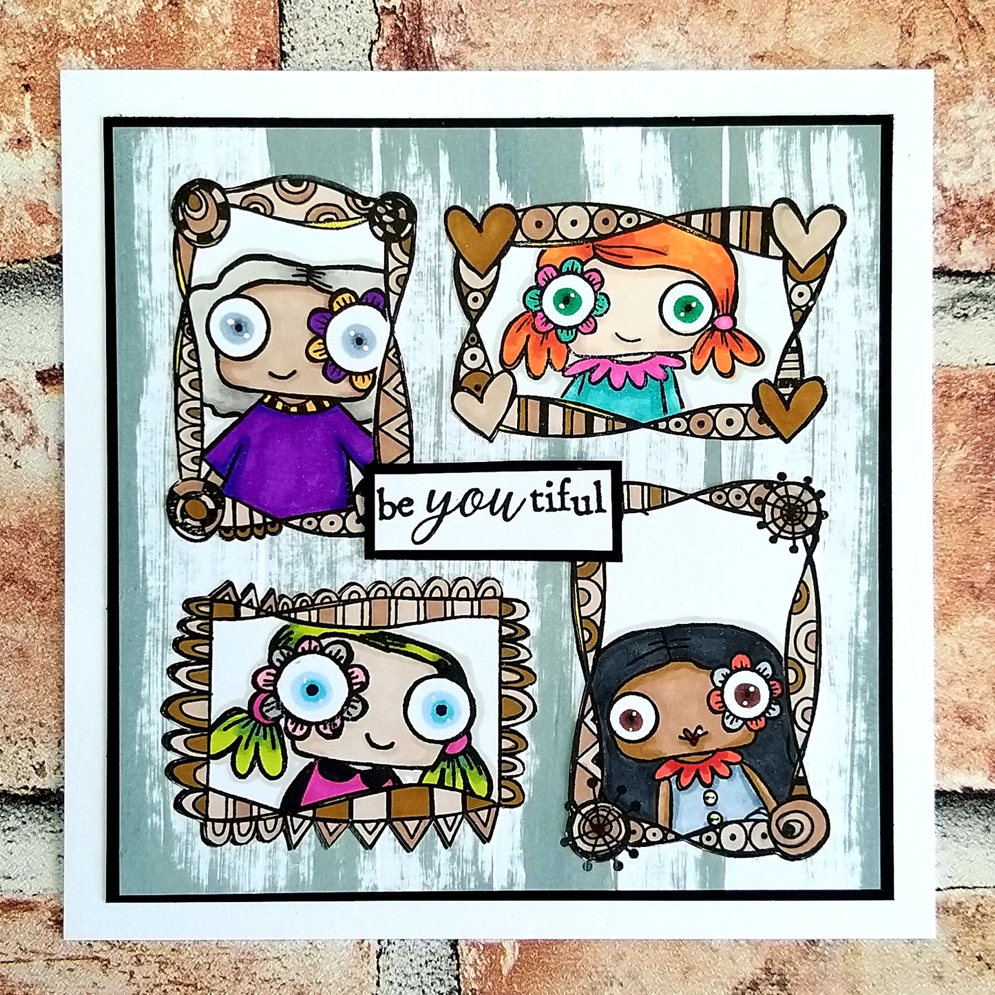 #824 - A6 Clear Stamp Set - Doodle Frames