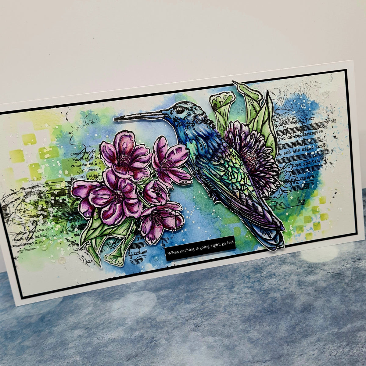 TP-710 - A5 Clear Stamp Set - Perched Among Petals