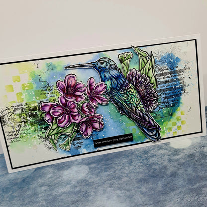TP-710 - A5 Clear Stamp Set - Perched Among Petals