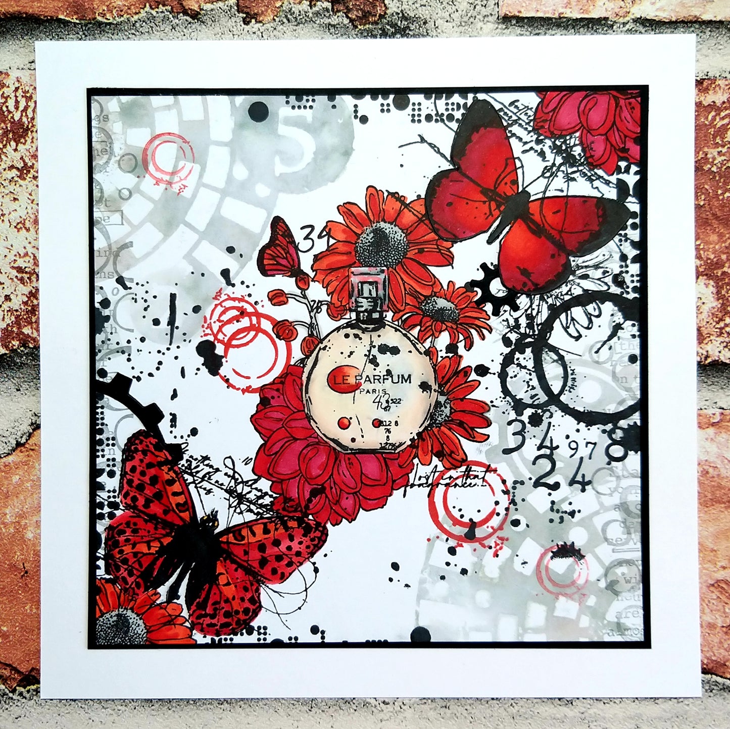 #115 - 6"x6" Stencil - Spiral Checked