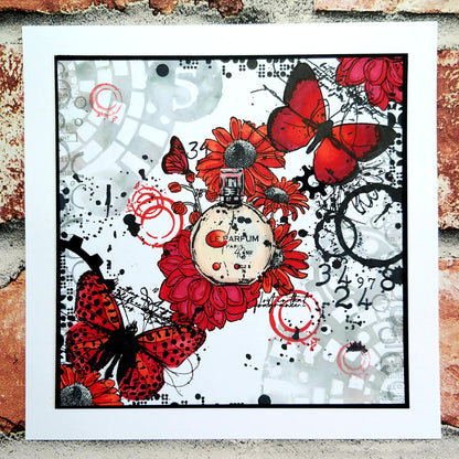 #115 - 6"x6" Stencil - Spiral Checked