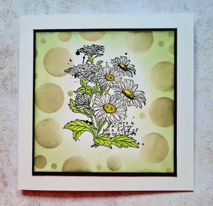 #87 - A4 Stencil - Totally Dotty