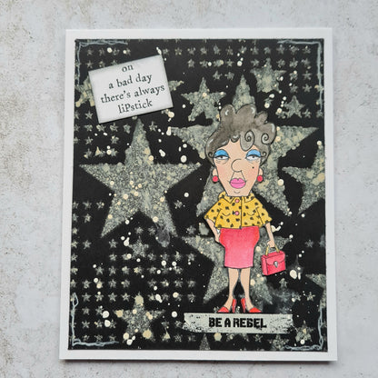 PC-126 - 6"x6" Stencil - Lotza Starz