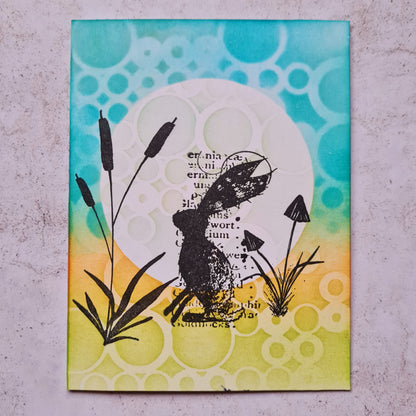PC-45 - 6"x6" Stencil - Digital Bubbles