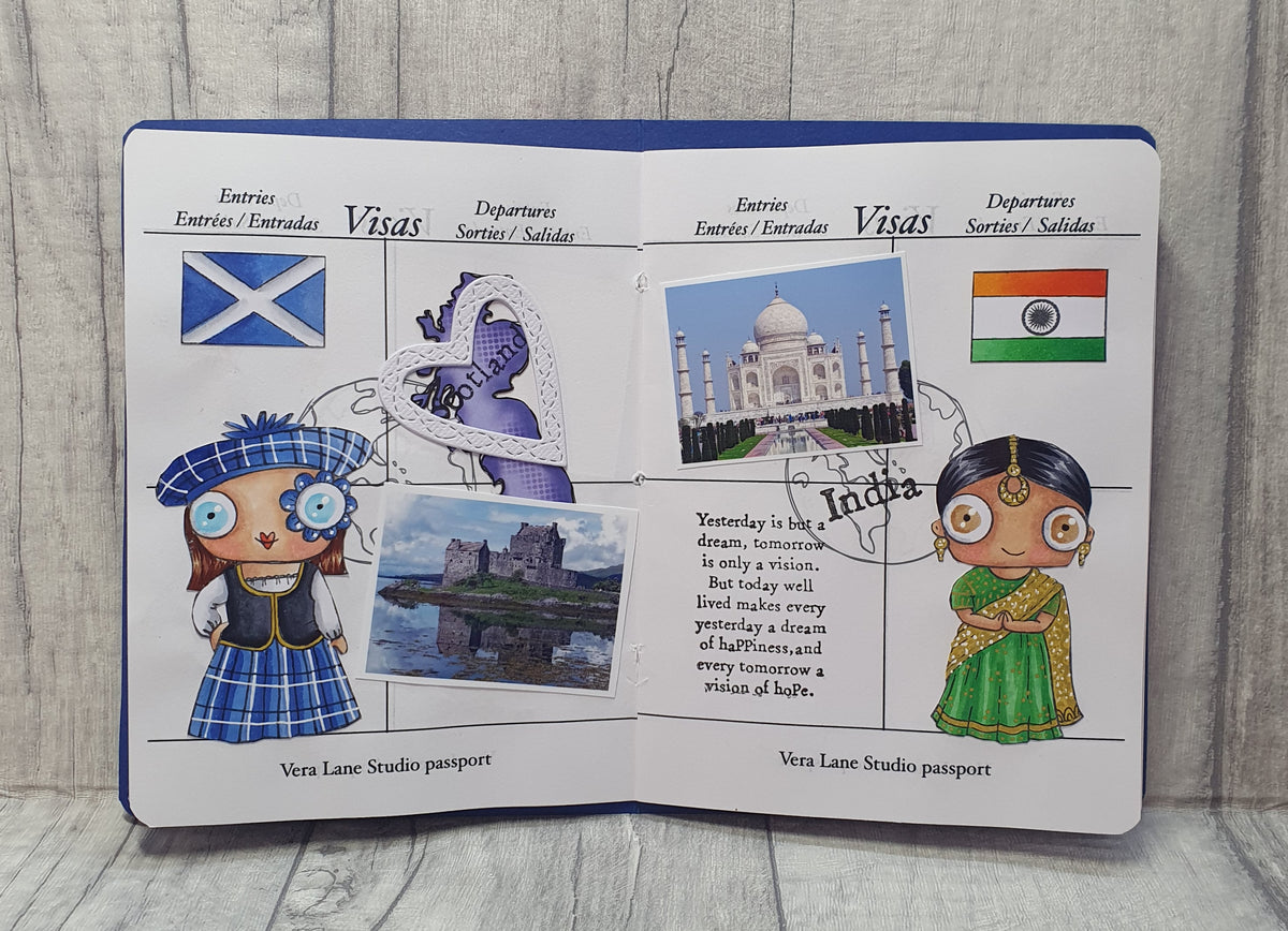 #883 - A7 Clear Stamp Set - India