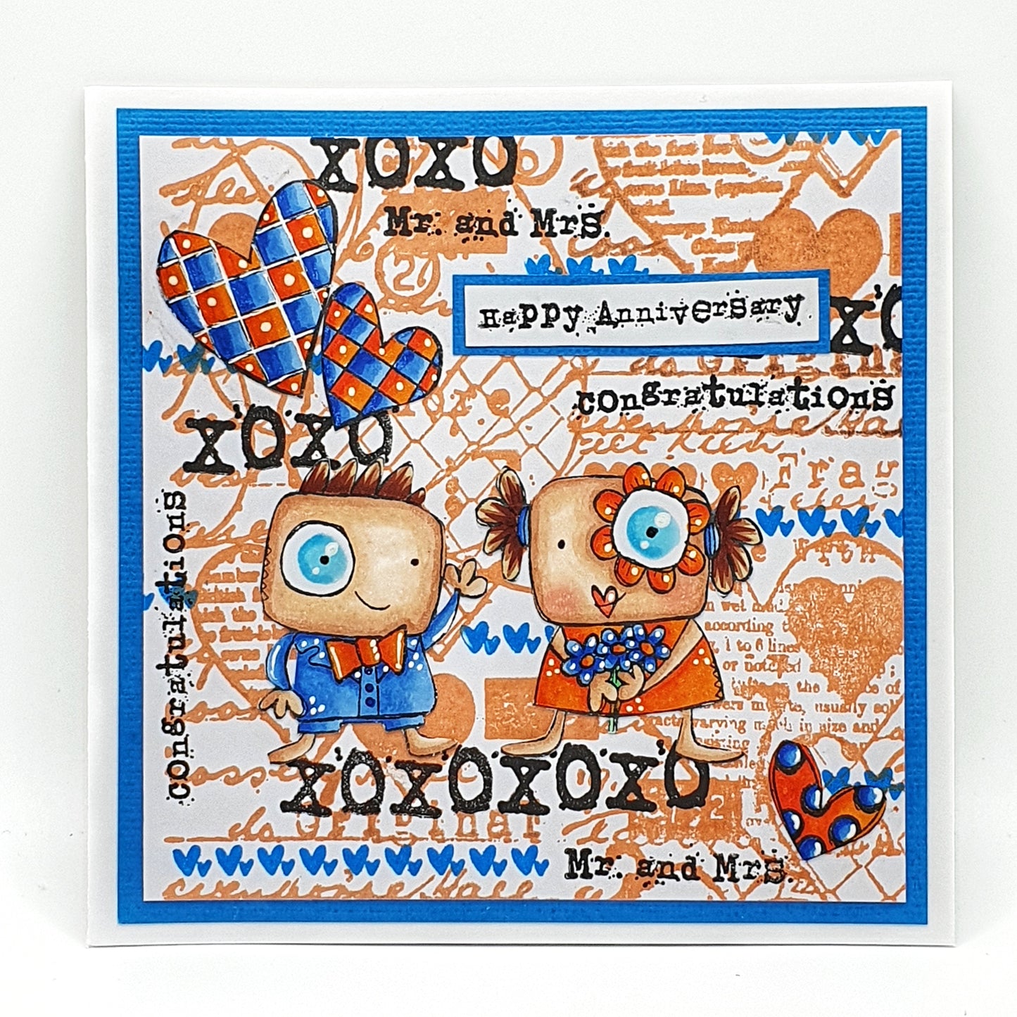 #931 - A7 Stamp Set - Mr & Mrs