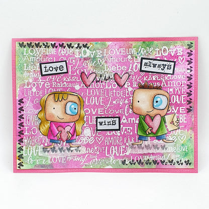 #932 - A7 Stamp Set - Love Wins