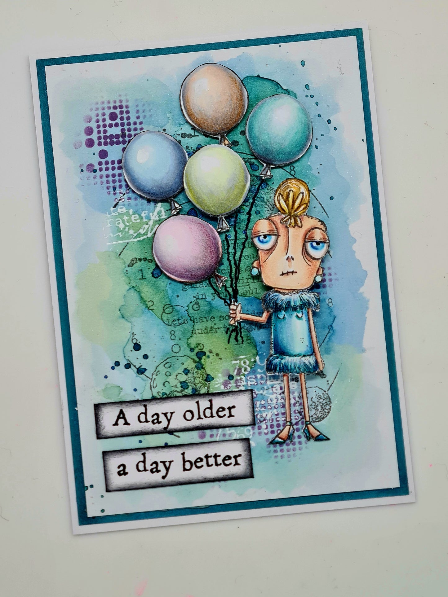 #783 - A7 Clear Stamp Set - Party Time Dee