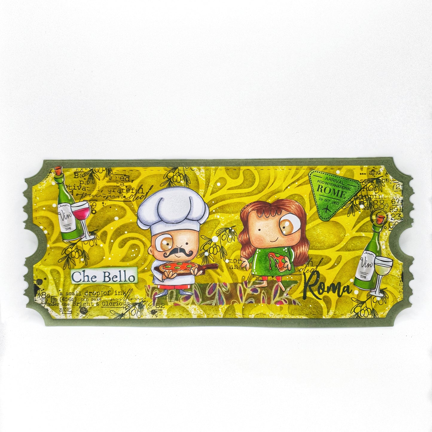 #1015 - A6 Stamp Set - Rome Italy