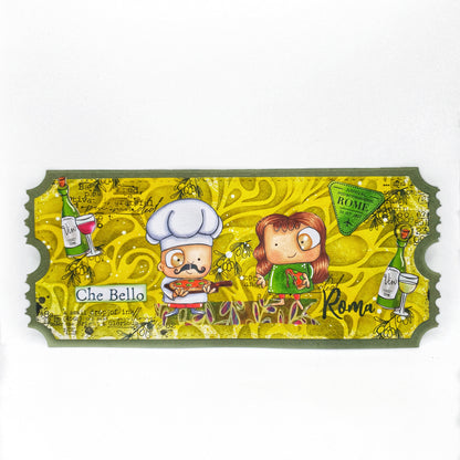 #1015 - A6 Stamp Set - Rome Italy