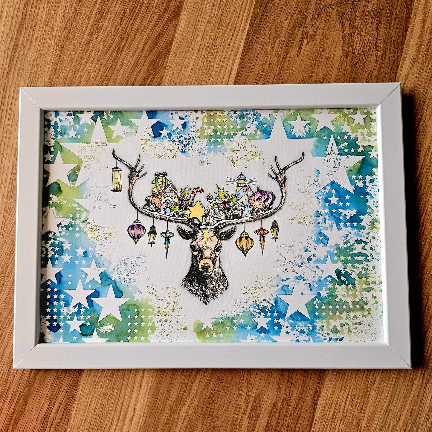 #121 - A4 Stencil - Smitten With Stars