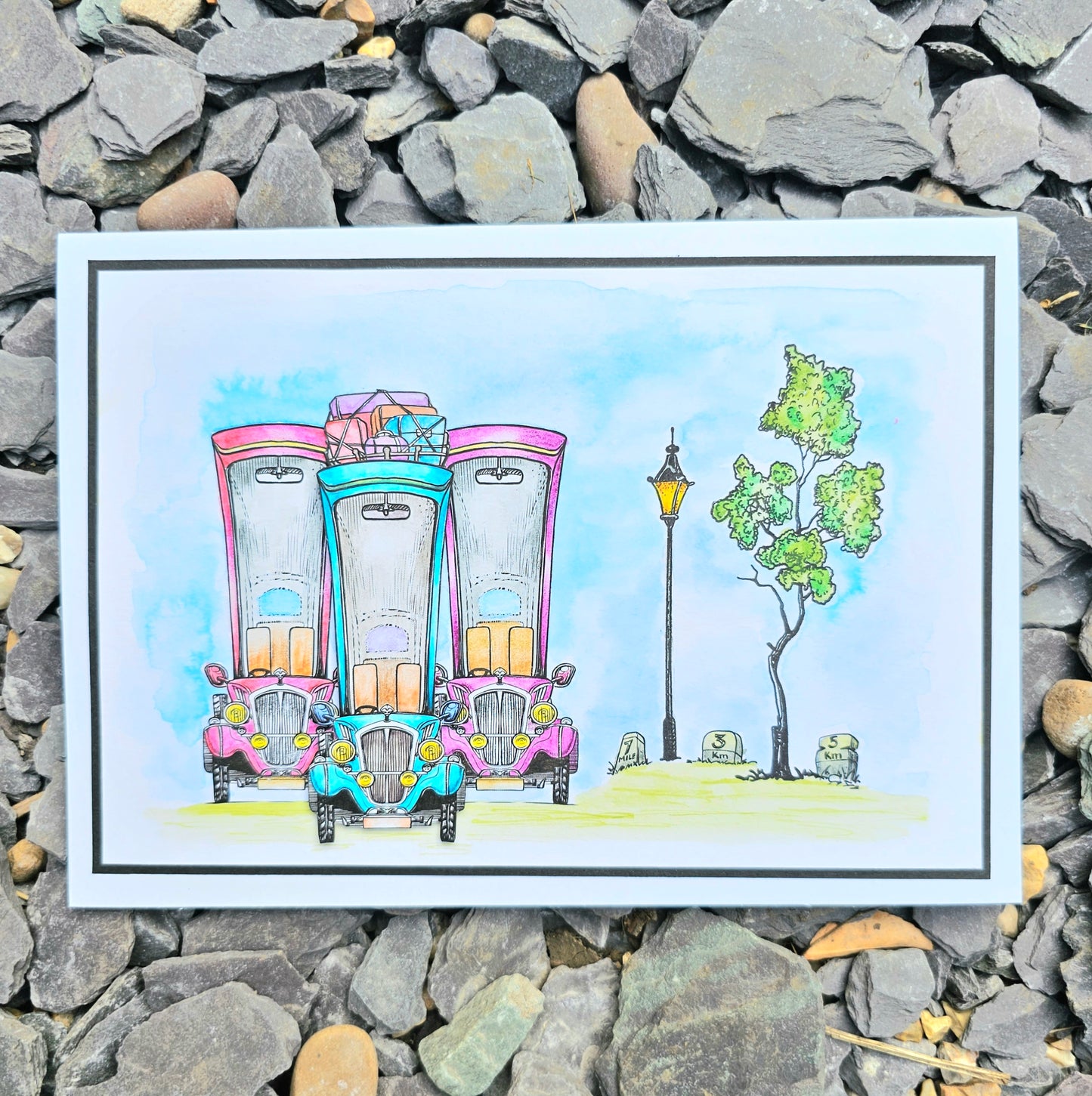 #1112 - A6 Stamp Set - Movin' On Up