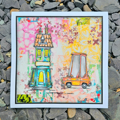 #1112 - A6 Stamp Set - Movin' On Up